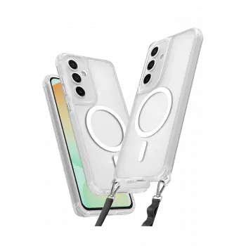 Lopard Samsung Galaxy S23 Fe Kılıf Enka Magsafe Silikon Kılıf - Şeffaf