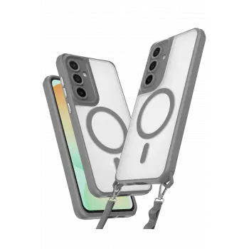 Lopard Samsung Galaxy S23 Fe Kılıf Enka Magsafe Silikon Kılıf - Titan Gri