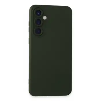 Lopard Samsung Galaxy S23 Fe Kılıf Nano İçi Kadife Silikon - Koyu Yeşil