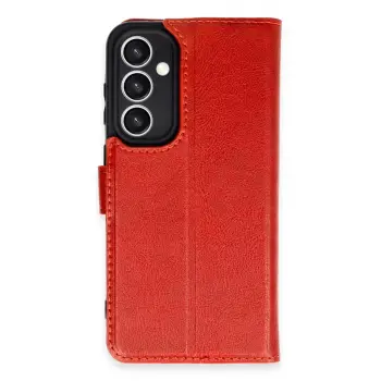 Lopard Samsung Galaxy S23 Fe Kılıf Trend S Plus Kapaklı Kılıf - Kırmızı