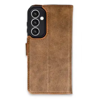 Lopard Samsung Galaxy S23 Fe Kılıf Trend S Plus Kapaklı Kılıf - Taba