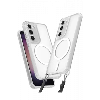 Lopard Samsung Galaxy S23 Kılıf Enka Magsafe Silikon Kılıf - Şeffaf