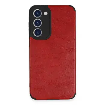 Lopard Samsung Galaxy S23 Kılıf Loop Deri Silikon - Kırmızı