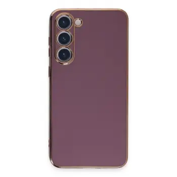 Lopard Samsung Galaxy S23 Kılıf Volet Silikon - Mor