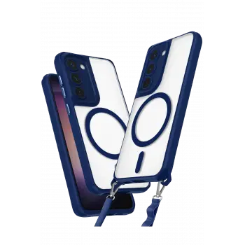 Lopard Samsung Galaxy S23 Plus Kılıf Enka Magsafe Silikon Kılıf - Lacivert