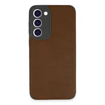 Lopard Samsung Galaxy S23 Plus Kılıf Loop Deri Silikon - Kahverengi