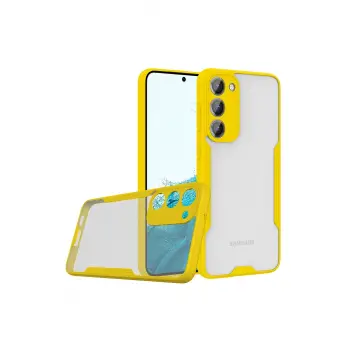 Lopard Samsung Galaxy S23 Plus Kılıf Platin Silikon - Sarı