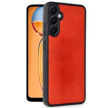 Lopard Samsung Galaxy S24 Fe Kılıf Aras Deri Kapak - Kırmızı