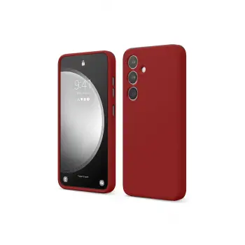 Lopard Samsung Galaxy S24 Fe Kılıf First Silikon - Kırmızı