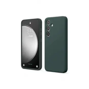 Lopard Samsung Galaxy S24 Fe Kılıf First Silikon - Koyu Yeşil