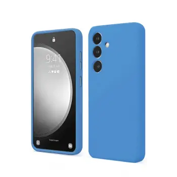 Lopard Samsung Galaxy S24 Fe Kılıf First Silikon - Mavi