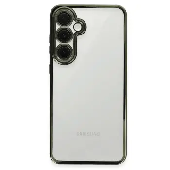 Lopard Samsung Galaxy S24 Fe Kılıf Razer Lensli Silikon - Yeşil