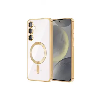 Lopard Samsung Galaxy S24 Kılıf Kross Magneticsafe Kapak - Gold