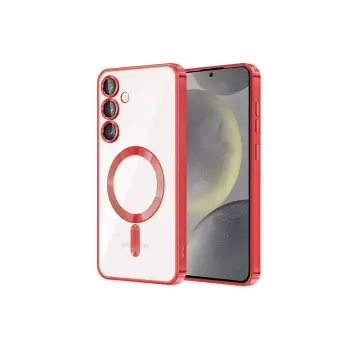 Lopard Samsung Galaxy S24 Plus Kılıf Kross Magneticsafe Kapak - Kırmızı