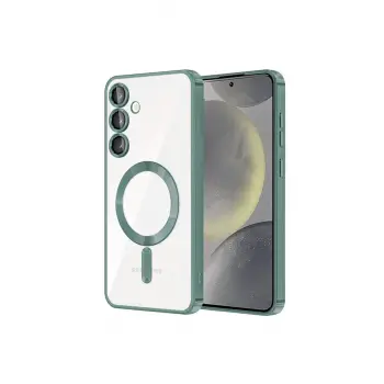 Lopard Samsung Galaxy S24 Plus Kılıf Kross Magneticsafe Kapak - Koyu Yeşil