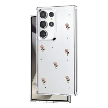 Lopard Samsung Galaxy S24 Ultra Fiyonk Desenli Kapak - Desen 6