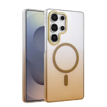 Lopard Samsung Galaxy S24 Ultra Glossy Magsafe Kapak - Çöl Titanyum