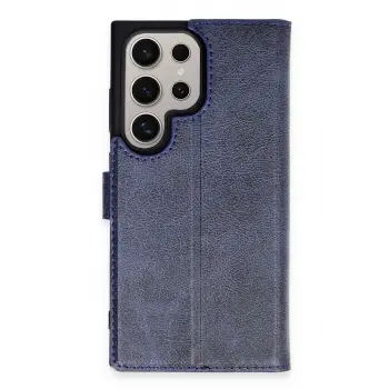 Lopard Samsung Galaxy S24 Ultra Kılıf Trend S Plus Kapaklı Kılıf - Lacivert