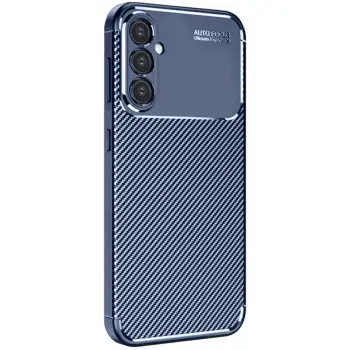 Lopard Samsung Galaxy S25 Plus Kılıf Auto Focus Karbon Kapak - Lacivert