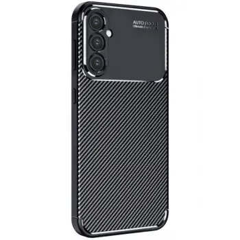 Lopard Samsung Galaxy S25 Plus Kılıf Auto Focus Karbon Kapak - Siyah