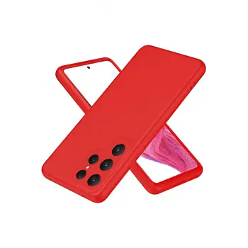 Lopard Samsung Galaxy S25 Ultra Kılıf First Silikon - Kırmızı