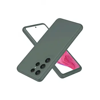 Lopard Samsung Galaxy S25 Ultra Kılıf First Silikon - Koyu Yeşil