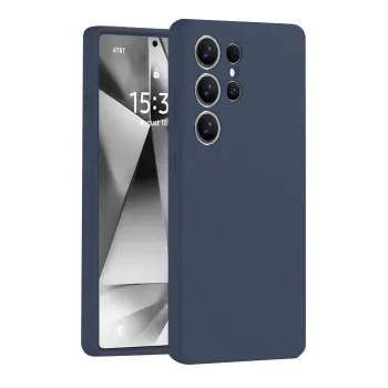 Lopard Samsung Galaxy S25 Ultra Kılıf Nano İçi Kadife Silikon - Lacivert