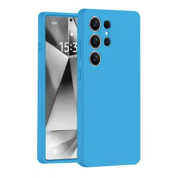 Lopard Samsung Galaxy S25 Ultra Kılıf Nano İçi Kadife Silikon - Mavi