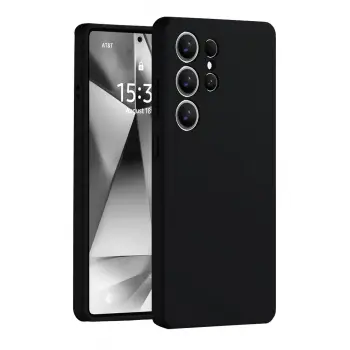 Lopard Samsung Galaxy S25 Ultra Kılıf Nano İçi Kadife Silikon - Siyah