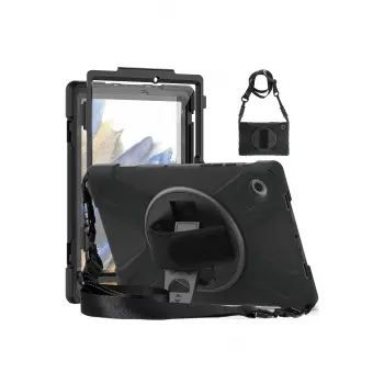 Lopard Samsung Galaxy Tab A9 Kılıf Amazing Tablet Kapak - Siyah