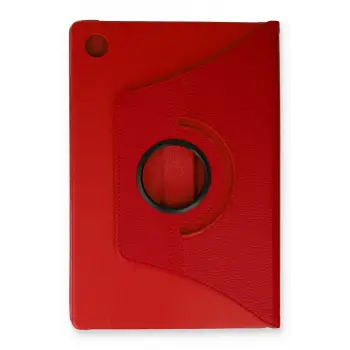 Lopard Samsung Galaxy Tab A9 Plus Kılıf 360 Tablet Deri Kılıf - Kırmızı