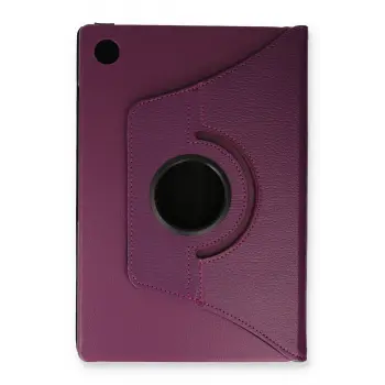 Lopard Samsung Galaxy Tab A9 Plus Kılıf 360 Tablet Deri Kılıf - Mürdüm