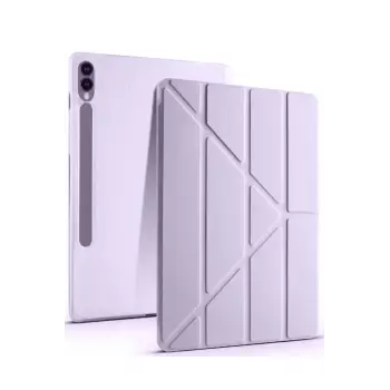 Lopard Samsung Galaxy X610 Tab S9 Fe Plus 12.4 Kılıf Kalemlikli Mars Tablet Kılıfı - Açık Mor