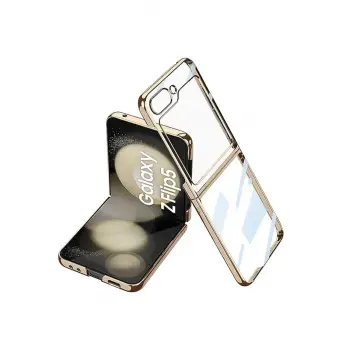 Lopard Samsung Galaxy Z Flip 5 Kılıf Fold Element Kapak - Gold