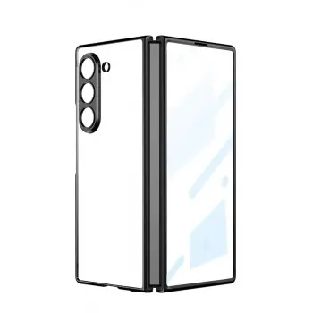 Lopard Samsung Galaxy Z Fold 5 Kılıf Fold Element Kapak - Siyah