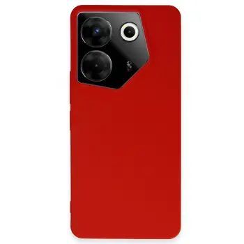 Lopard Tecno Camon 20 Pro 5g Kılıf First Silikon - Kırmızı