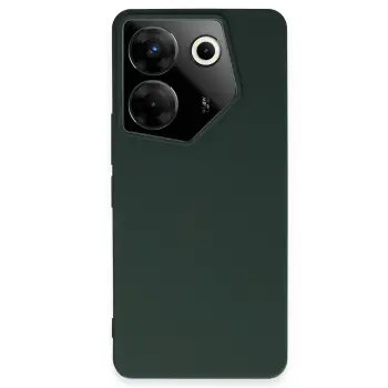 Lopard Tecno Camon 20 Pro 5g Kılıf First Silikon - Koyu Yeşil