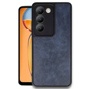 Lopard Vivo V30 Lite 4g Kılıf Aras Deri Kapak - Lacivert