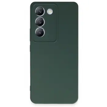 Lopard Vivo V30 Lite 4g Kılıf First Silikon - Koyu Yeşil