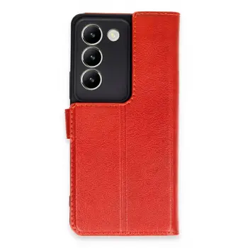 Lopard Vivo V30 Lite 4g Kılıf Trend S Plus Kapaklı Kılıf - Kırmızı