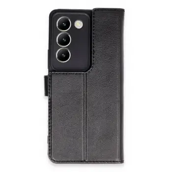 Lopard Vivo V30 Lite 4g Kılıf Trend S Plus Kapaklı Kılıf - Siyah