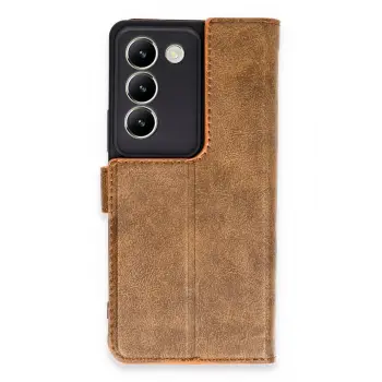 Lopard Vivo V30 Lite 4g Kılıf Trend S Plus Kapaklı Kılıf - Taba