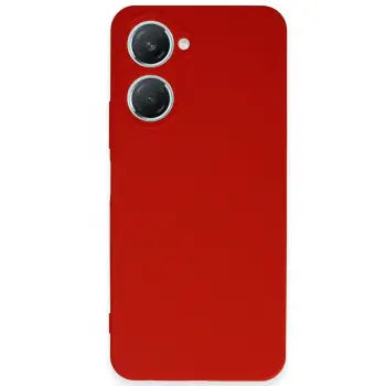 Lopard Vivo Y18 Kılıf First Silikon - Kırmızı