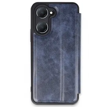 Lopard Vivo Y18 Kılıf Flip Cover - Lacivert