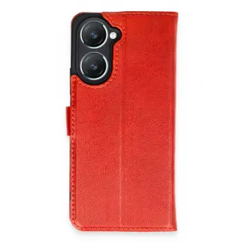 Lopard Vivo Y18 Kılıf Trend S Plus Kapaklı Kılıf - Kırmızı