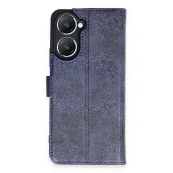 Lopard Vivo Y18 Kılıf Trend S Plus Kapaklı Kılıf - Lacivert
