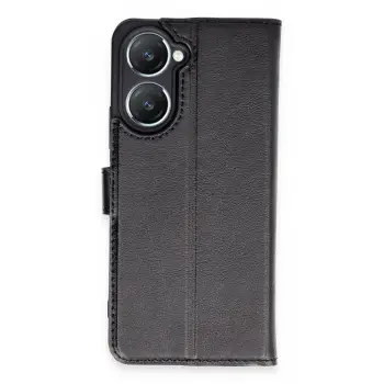 Lopard Vivo Y18 Kılıf Trend S Plus Kapaklı Kılıf - Siyah
