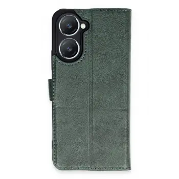 Lopard Vivo Y18 Kılıf Trend S Plus Kapaklı Kılıf - Yeşil