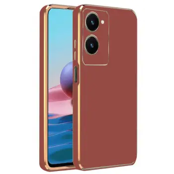 Lopard Vivo Y18 Kılıf Volet Silikon - Kırmızı