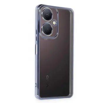 Lopard Vivo Y27 Kılıf Razer Lensli Silikon - Açık Mavi